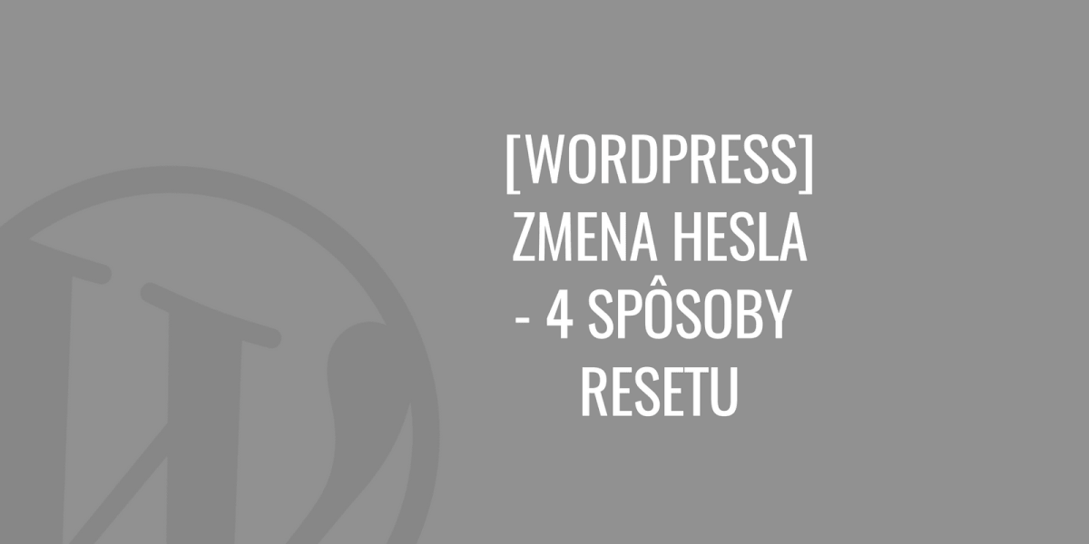 Cambio de contraseña de wordpress