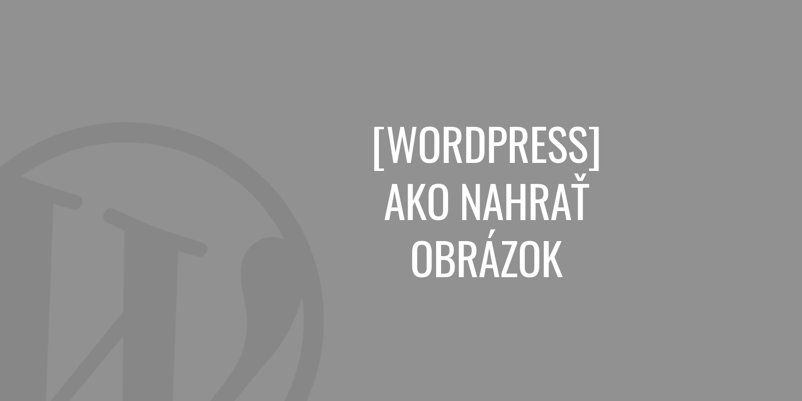 Cómo subir una imagen en WordPress