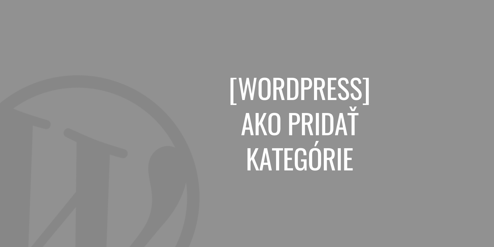 Cómo agregar categorías a los artículos de WordPress